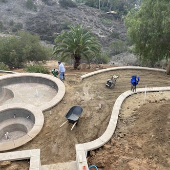 Cali-Scape Landscape Development - Creating the decks - Landscape Architects or Designers Near Me