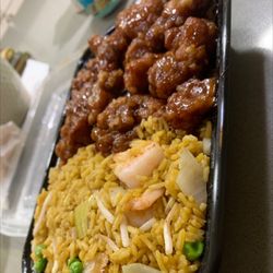 Taste of China - General Tso's Chicken Special Combination with shrimp fried rice