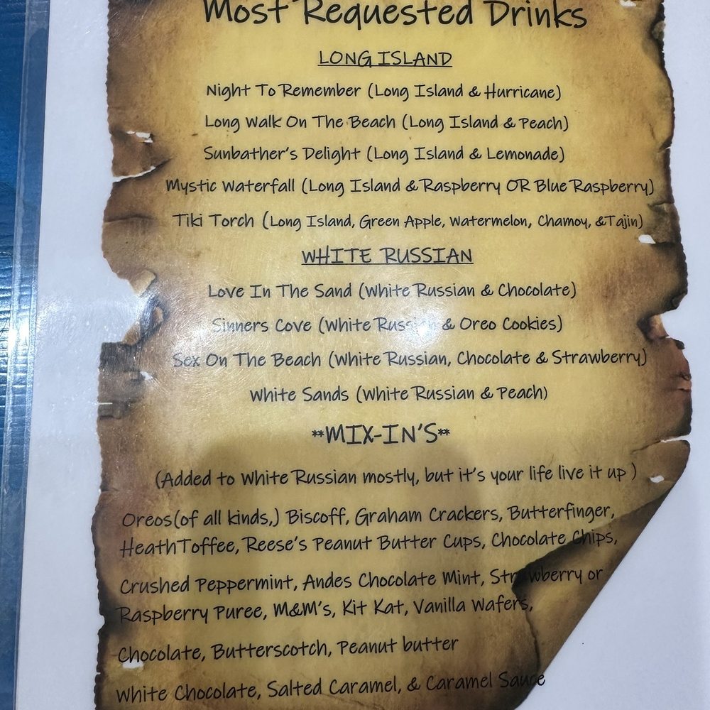 Paradise On Ice Daiquiris  - Menu - Cocktail Bars Near Me - Pflugerville, Texas