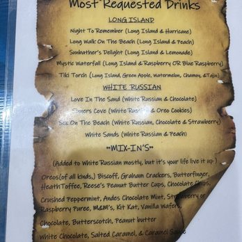 Paradise On Ice Daiquiris  - Menu - Cocktail Bars Near Me - Pflugerville, Texas