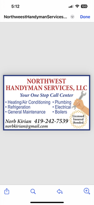 Northwest Handyman Services Logo