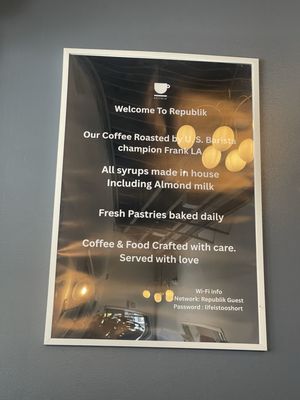 Menu photo 2 Republik Coffee Burbank Burbank, CA