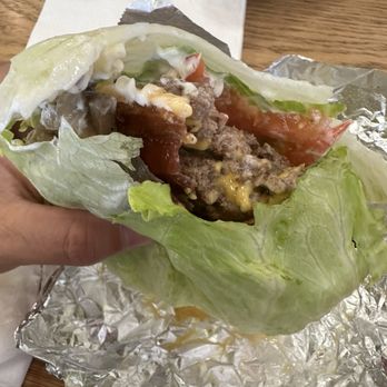Five Guys - Lettuce wrapped Bacon Cheeseburger 7-10-24 - Burgers Near Me - Oxnard, California