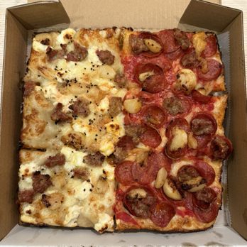 Little Dynamite - Call ahead or order in person to get 1/2 & 1/2 | HOT JIMMY (L) & DEATH BREATH (R) - Pizza Near Me - Los Angeles, California