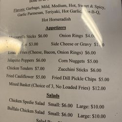 West Creek Roadhouse - Menu