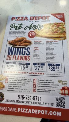 Menu photo 1 Pizza Depot Hicksville, NY