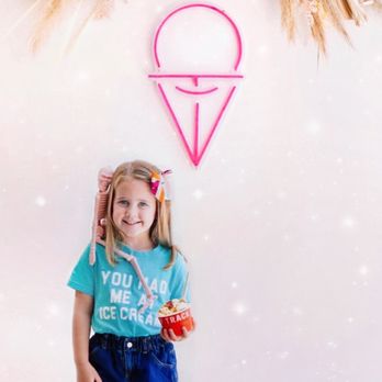 Off Track Ice Cream - Daughter eating Fresh Mint Chip with sprinkles - Ice Cream & Frozen Yogurt Near Me - Charleston, South Carolina Off Track Ice Cream - Daughter eating Fresh Mint Chip with sprinkles - Ice Cream & Frozen Yogurt Near Me - Charleston, South Carolina