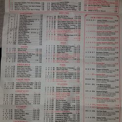 Peking Chinese Restaurant - Updated menu and prices as of Dec 2017