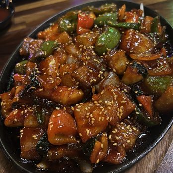 Q Bistro - Stir fry pork skin - Korean Near Me - Las Vegas, Nevada