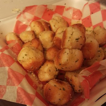 Carlucci's Pizza - Parmesan bites! They were so good. We couldn't even eat half of them - You get a gigantic portion w/ sauce for $7. - Pizza Near Me - Grand Rapids, Michigan