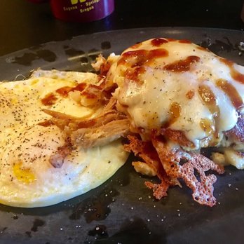 Hole In The Wall Bbq - Might be my choice for my final breakfast meal at my execution, their famous Haystack Hash Browns. I had the pulled pork version - Barbeque Near Me - Springfield, Oregon Hole In The Wall Bbq - Might be my choice for my final breakfast meal at my execution, their famous Haystack Hash Browns. I had the pulled pork version - Barbeque Near Me - Springfield, Oregon