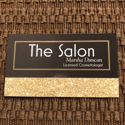 The Salon - The front view of business card.