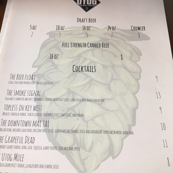 UTOG Brewing - Drink menu - Brewpubs Near Me - Ogden, Utah UTOG Brewing - Drink menu - Brewpubs Near Me - Ogden, Utah