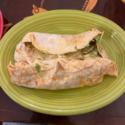 El Charro - This is the Burrito California, and this is how it came. You can see the juices along the side which made it stick to the plate.