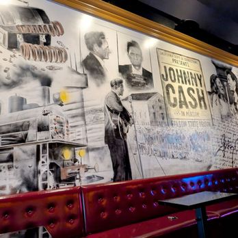 Cash Only - Large Johnny Cash mural on the back wall - Whiskey Bars Near Me - San Jose, California Cash Only - Large Johnny Cash mural on the back wall - Whiskey Bars Near Me - San Jose, California