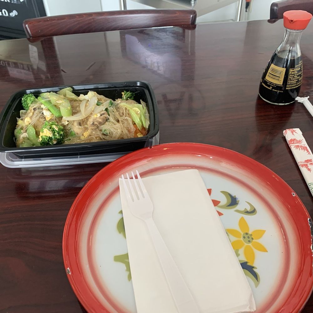 ThaiLand To Go - My table. Don't let the size of the container fool you. I couldn't it eat all. Gladly took home leftovers. - Thai Near Me - Temecula, California