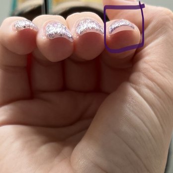 Soleil Nail Spa - The acrylic nails are way too thick - Day Spas Near Me - Puyallup, Washington