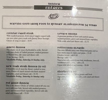 Menu photo 2 O'Brady's Burgers & Brew Anchorage, AK Menu photo 2 O'Brady's Burgers & Brew Anchorage, AK