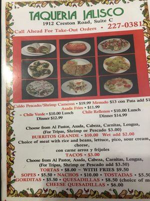 Menu photo 4 Taqueria Jalisco Paso Robles, CA Menu photo 4 Taqueria Jalisco Paso Robles, CA