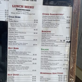Sugar Pike Junction - Lunch menu, Sept 2024 - Sandwiches Near Me - Canton, Georgia