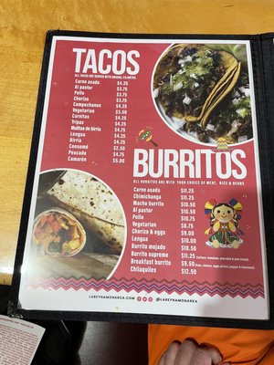 Menu photo 6 La Reyna Monarca Medford, OR