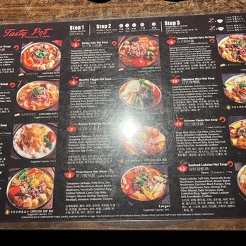 Tasty Pot - menu as of 3/23/23 - Taiwanese Near Me - Beaverton, Oregon