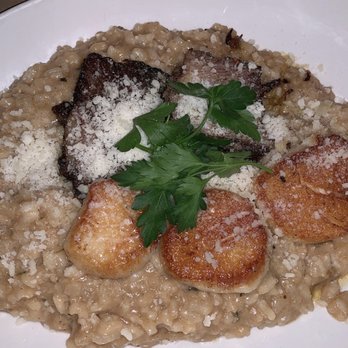 GRATA Italian Eatery - Parmesan risotto, scallops and short rib. Surf and Turf. $33 - Italian Near Me - Windsor, California
