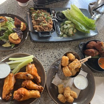 Lazy Dog Restaurant & Bar - Buffalo wings, lemon tots, chicken lettuce wraps, nuggets, crispy deviled eggs - New American Near Me - Fairfax, Virginia Lazy Dog Restaurant & Bar - Buffalo wings, lemon tots, chicken lettuce wraps, nuggets, crispy deviled eggs - New American Near Me - Fairfax, Virginia