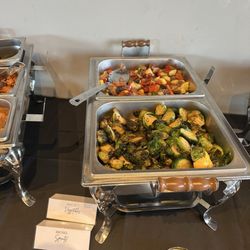 Buddy Boy Fine Barbeque - Roasted Mixed vegetables and Brussels sprouts
