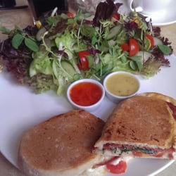 The Dwelling House - Cornish salami and goats cheese ciabata