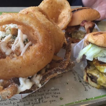 BurgerFi - Next to the CRY+FRIES is a build your own double burger behind the Breakfast All Day (B.A.D) burger... It ain't great... - Burgers Near Me - Glenview, Illinois BurgerFi - Next to the CRY+FRIES is a build your own double burger behind the Breakfast All Day (B.A.D) burger... It ain't great... - Burgers Near Me - Glenview, Illinois