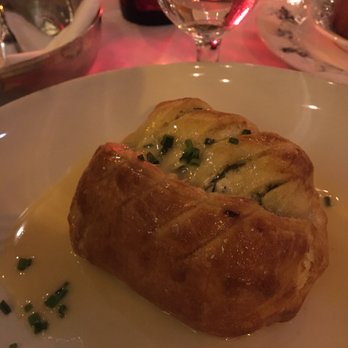The Cellar Restaurant - I can't remember the name but it's the salmon entrée - very yummy - French Near Me - Fullerton, California