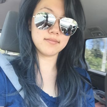 The Grand Salon - Haircut/style/color by Perla Marleny! Silver/grey with tint of blue LOVE. No camera filter needed - Hair Salons Near Me - Brea, California
