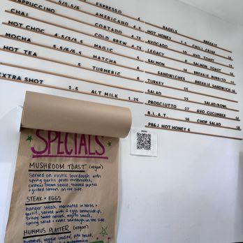Ground Support - Menu (March 2024) - Coffee & Tea Near Me - New York, New York