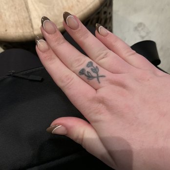 Gel Nails Spa - Same brown French tip mani - Nail Salons Near Me - Lafayette, California