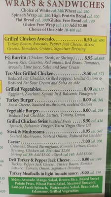 Menu photo 5 Fitness Grill Randolph, NJ