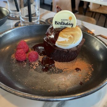 Craft Tampa - Chocolate soufflé style dessert for the bday girl - American Near Me - Tampa Bay, Florida Craft Tampa - Chocolate soufflé style dessert for the bday girl - American Near Me - Tampa Bay, Florida