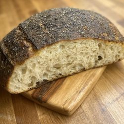 Babette's Artisan Bakery - Olive oil, Maldon salt & herbs de provence encrusted boule