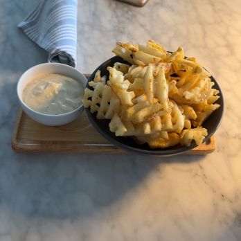 The Table at Crate - Curry Waffle Fries - New American Near Me - Oak Brook, Illinois The Table at Crate - Curry Waffle Fries - New American Near Me - Oak Brook, Illinois