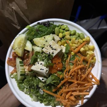 Corner 11 Bowl & Wrap - 1. Poke Bowl (Small) with steamed tofu - Asian Fusion Near Me - Cleveland, Ohio Corner 11 Bowl & Wrap - 1. Poke Bowl (Small) with steamed tofu - Asian Fusion Near Me - Cleveland, Ohio