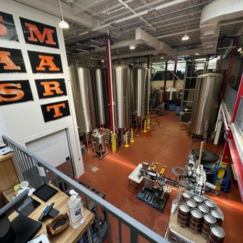 Burdock - View from the til where you can get vertigo looking down on the canning. Apparently when the canning is being done the air is pungent. - Breweries Near Me - Toronto, Ontario