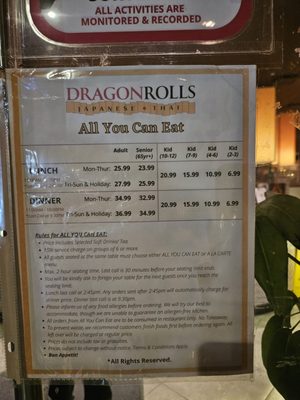 Menu photo 4 Dragon Rolls Pickering, ON