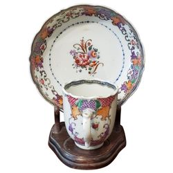 Susquehanna Antique Company - Chinese Export Porcelain Polychromed Cup And Saucer Late 18th Century