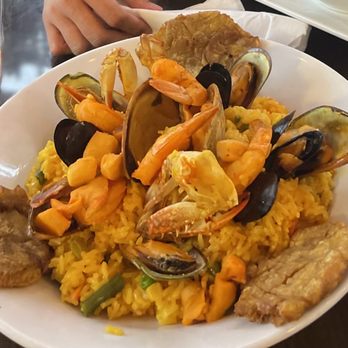 Rinconcito Latino Mixto - Paella with lobster lobster is missing. Clams raw. Not worth the price. - Latin American Near Me - Miami, Florida Rinconcito Latino Mixto - Paella with lobster lobster is missing. Clams raw. Not worth the price. - Latin American Near Me - Miami, Florida