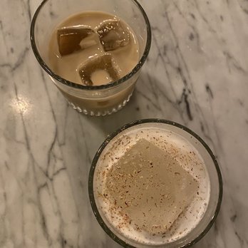 Antidote - Lemon Pound Cake (lower) & White Russian (upper) - Cocktail Bars Near Me - Asheville, North Carolina