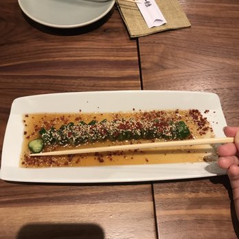 Ippudo San Francisco - Have you ever seen this kind of tiny cucumber before? Amazing which cost EIGHT DOLLOR! - Ramen Near Me - San Francisco, California