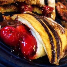 Chocolate cherry crepe