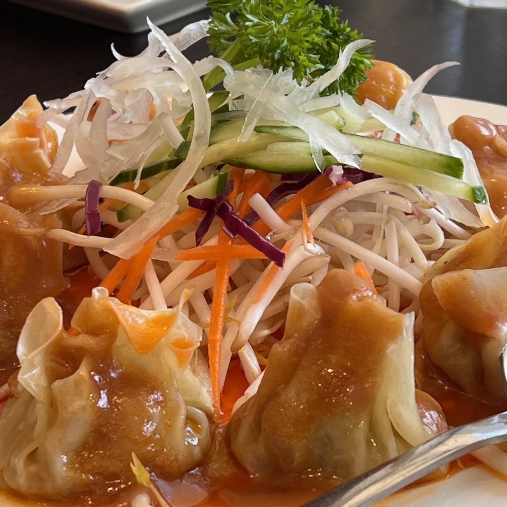 Veggie Garden - Homemade VG Wonton with Chili Sauce - Vegan Near Me - Mountain View, California Veggie Garden - Homemade VG Wonton with Chili Sauce - Vegan Near Me - Mountain View, California