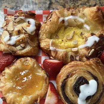 Copenhagen Corner - Fresh out of the oven!  They're still warm.  Owner tossed in a free one! - Diners Near Me - Laguna Niguel, California