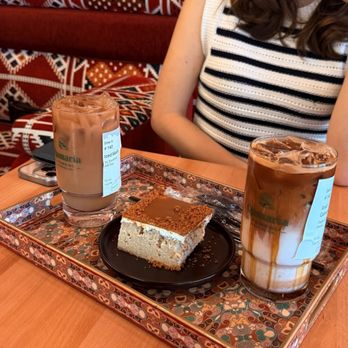 Qamaria Yemeni Coffee - Biscoff Milk Cake, Qamaria Latte - Coffee & Tea Near Me - Riverside, California